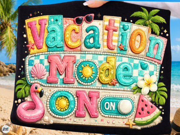 Download Vacation Mode on Cute Summer PNG File - Premium Resources